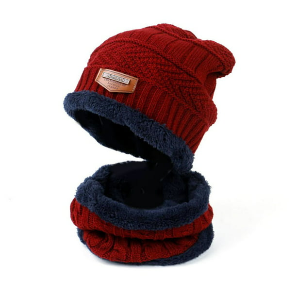 Details about   Infant Toddler Winter Warm Knitted Hat Wool Cotton Fitted Strap Outdoor Wear New